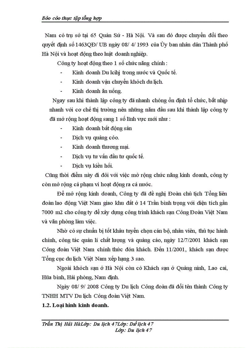 image for page Tổng quan về khách sạn công đoàn việt nam