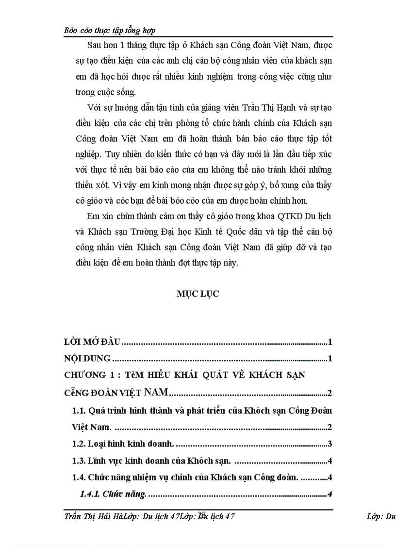 image for page Tổng quan về khách sạn công đoàn việt nam