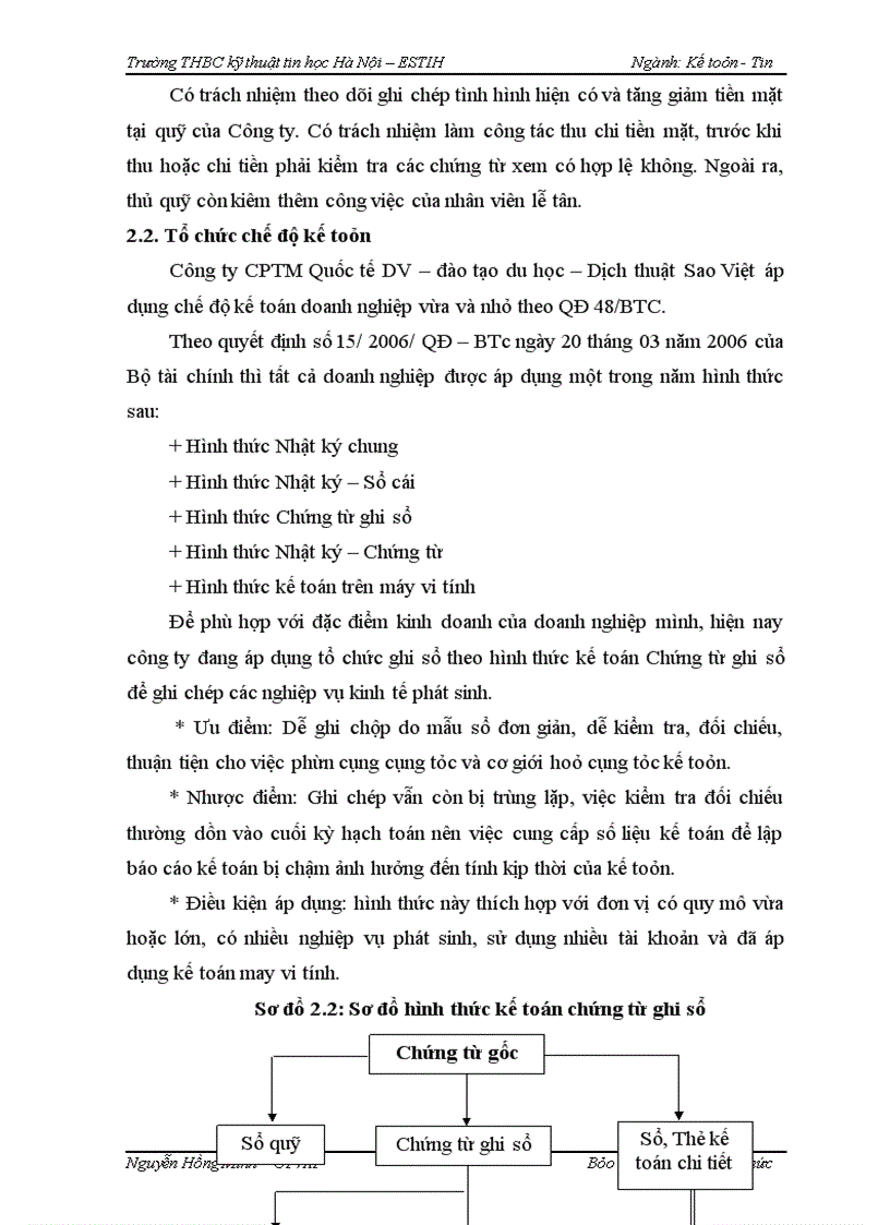 image for page Báo cáo về tổ chức công tác kế toán tại công ty CPTM Quốc tế TV – Du học đào tạo – Dịch thuật Sao Việt
