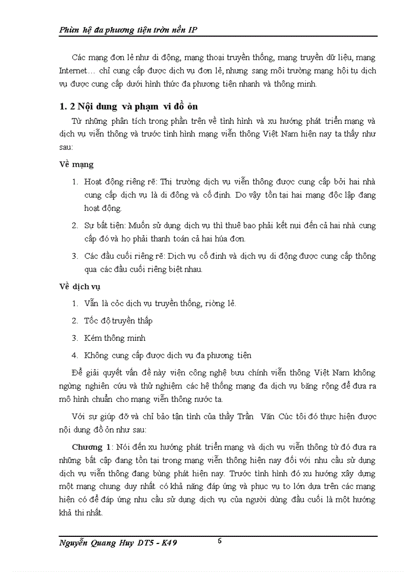 image for page Phân hệ đa phương tiện trên nền IP