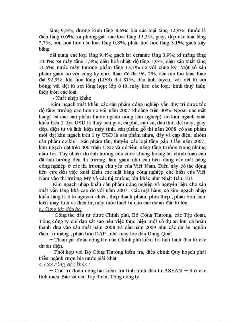 image for page Hoạt động của Vu kinh te Cong nghiep