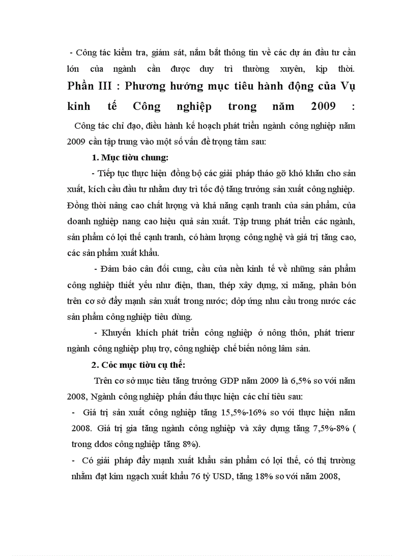 image for page Hoạt động của Vu kinh te Cong nghiep