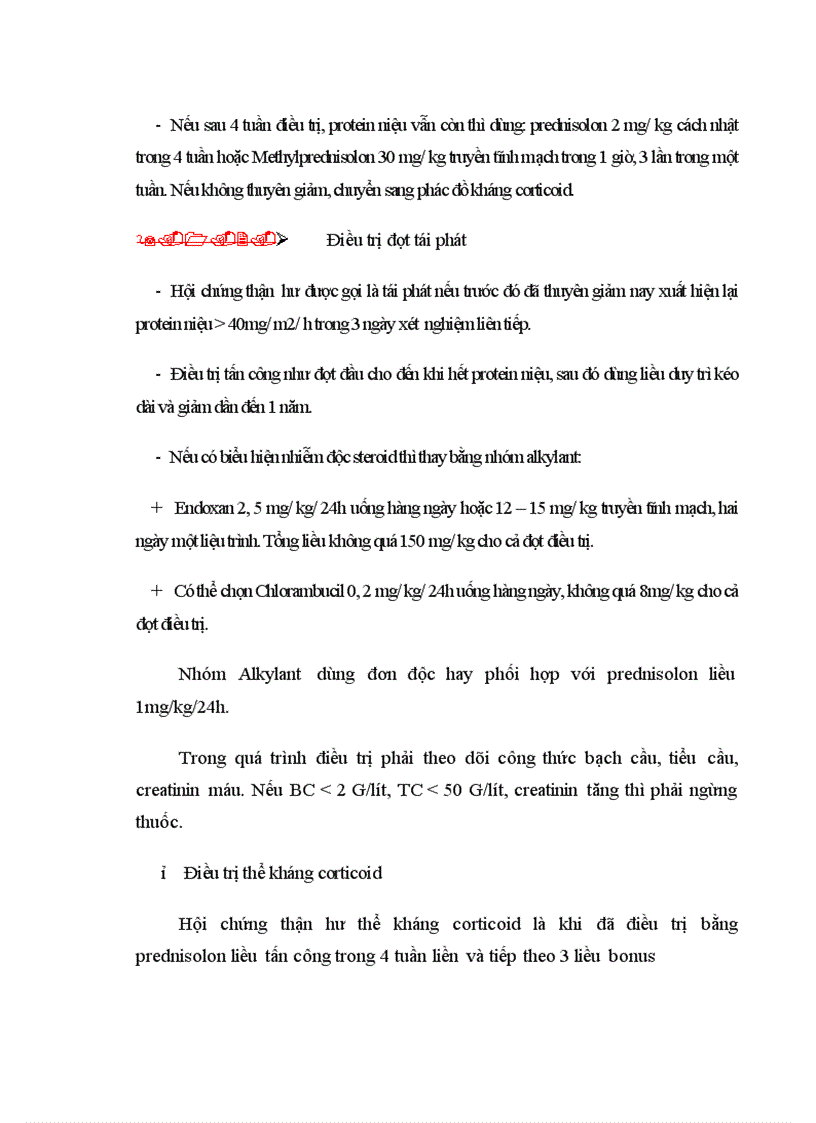 image for page Nghiên cứu đặc điểm lâm sàng, cận lâm sàng và diễn biến theo đợt điều trị của hội chứng thận hư tiên phát ở trẻ em tại khoa nhi bệnh viện Bạch Mai trong 3 năm từ 2007 đến 2009