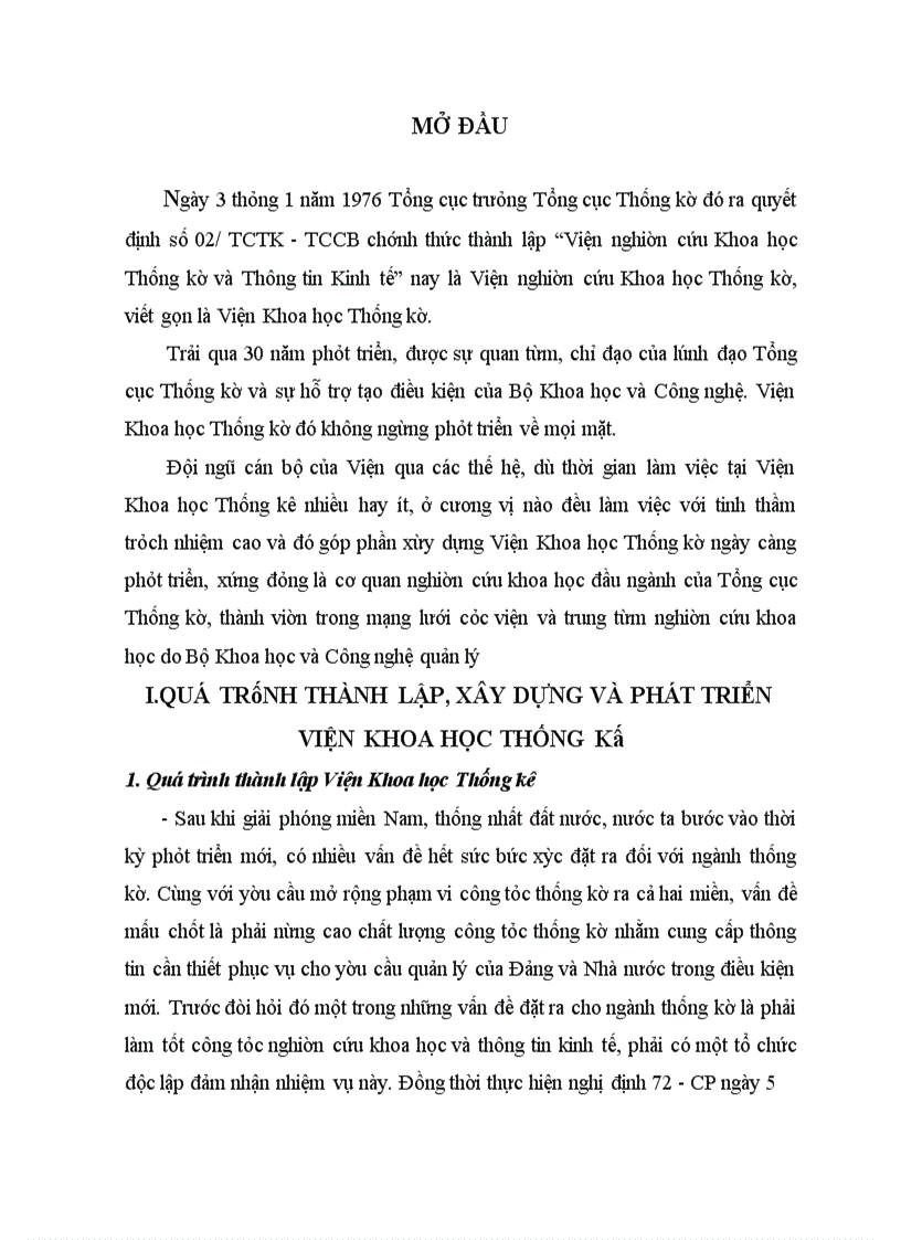 image for page Hệ thống tổ chức, chức năng nhiệm vụ của viện khoa học thống kê