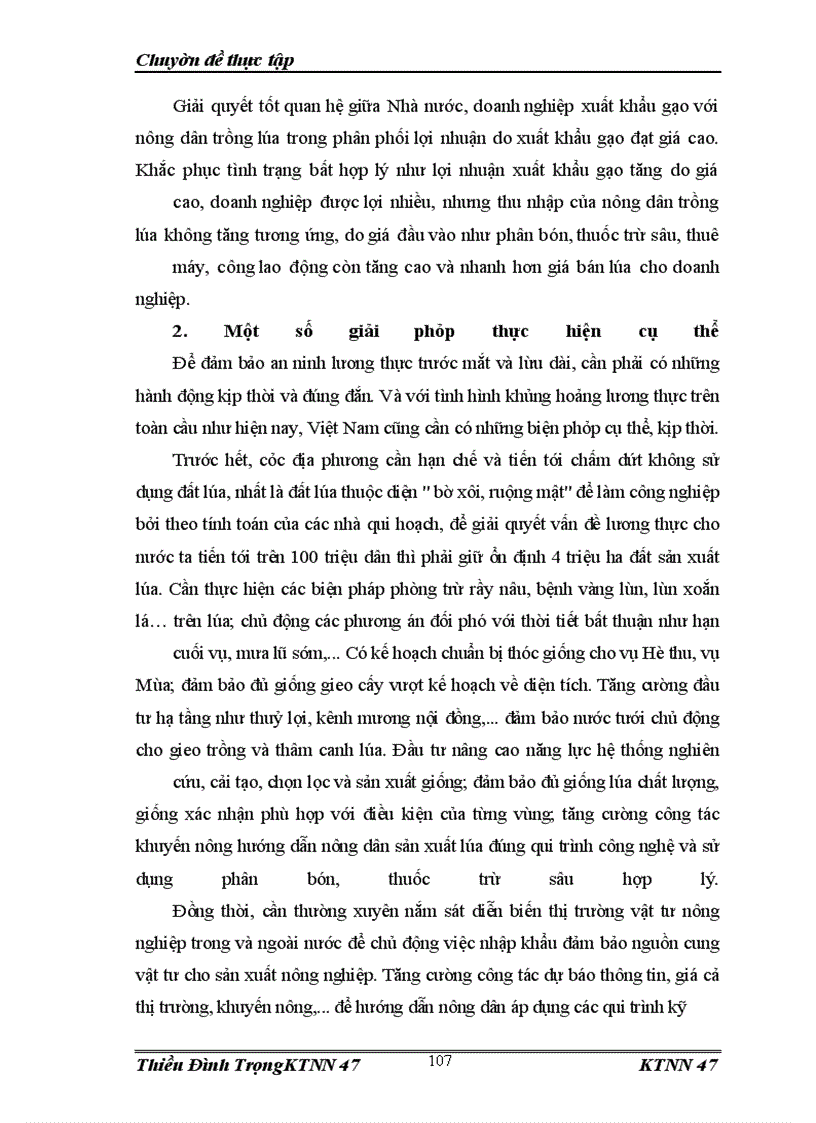 image for page Thực trạng an ninh lương thực tại Việt Nam và các biện pháp khắc phục