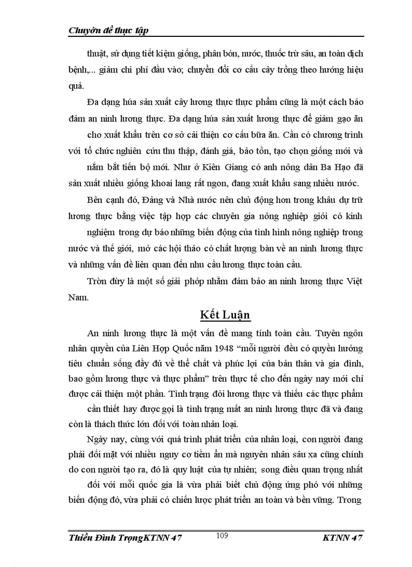 image for page Thực trạng an ninh lương thực tại Việt Nam và các biện pháp khắc phục
