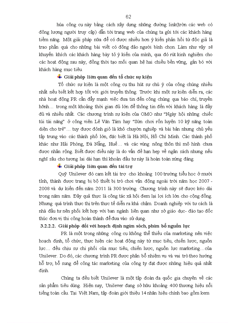 image for page Báo cáo thực tập về tập đoàn Unilever - thương hiệu OMO