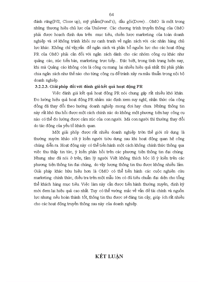 image for page Báo cáo thực tập về tập đoàn Unilever - thương hiệu OMO