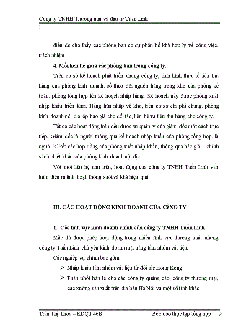 image for page Báo cáo thực tập tại công ty TNHH Thương mại và đầu tư Tuấn Linh