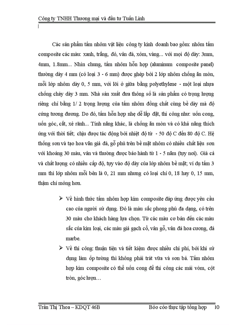 image for page Báo cáo thực tập tại công ty TNHH Thương mại và đầu tư Tuấn Linh