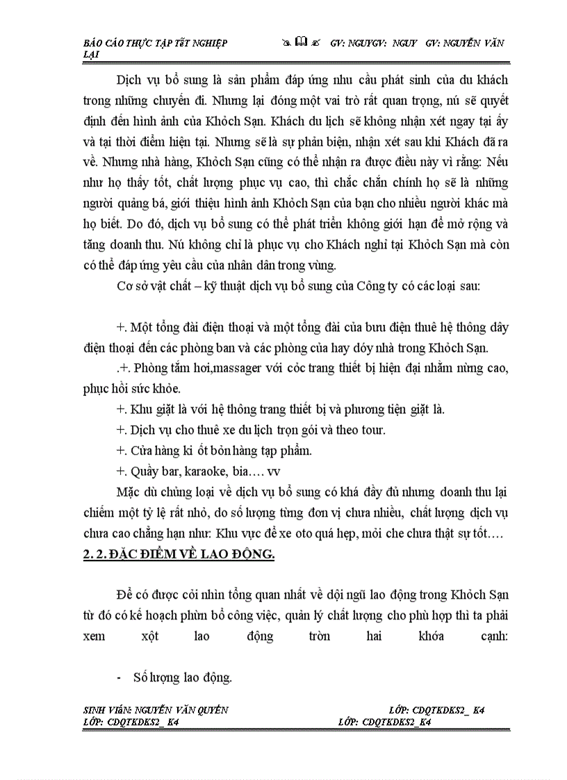 image for page Báo cáo thực tập tại Khách Sạn Valentine.