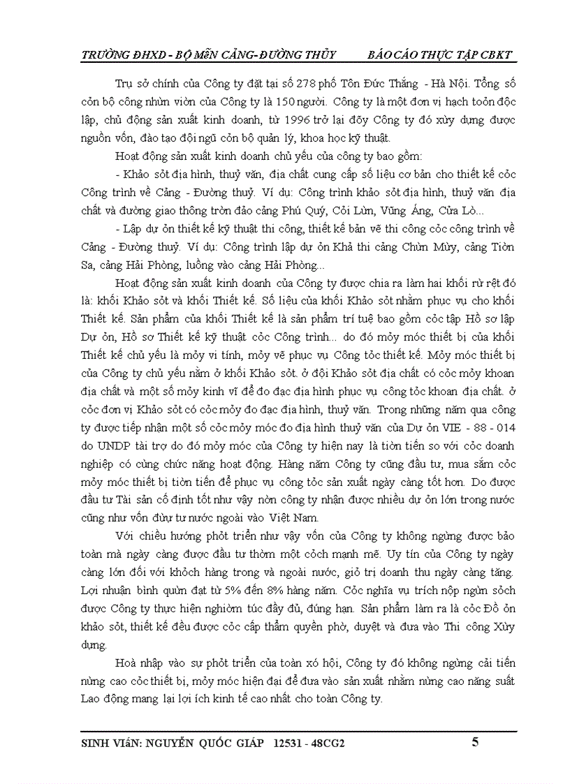 image for page Thực tập tổng công ty tư vấn thiết kế giao thông vận tải (Tedi)