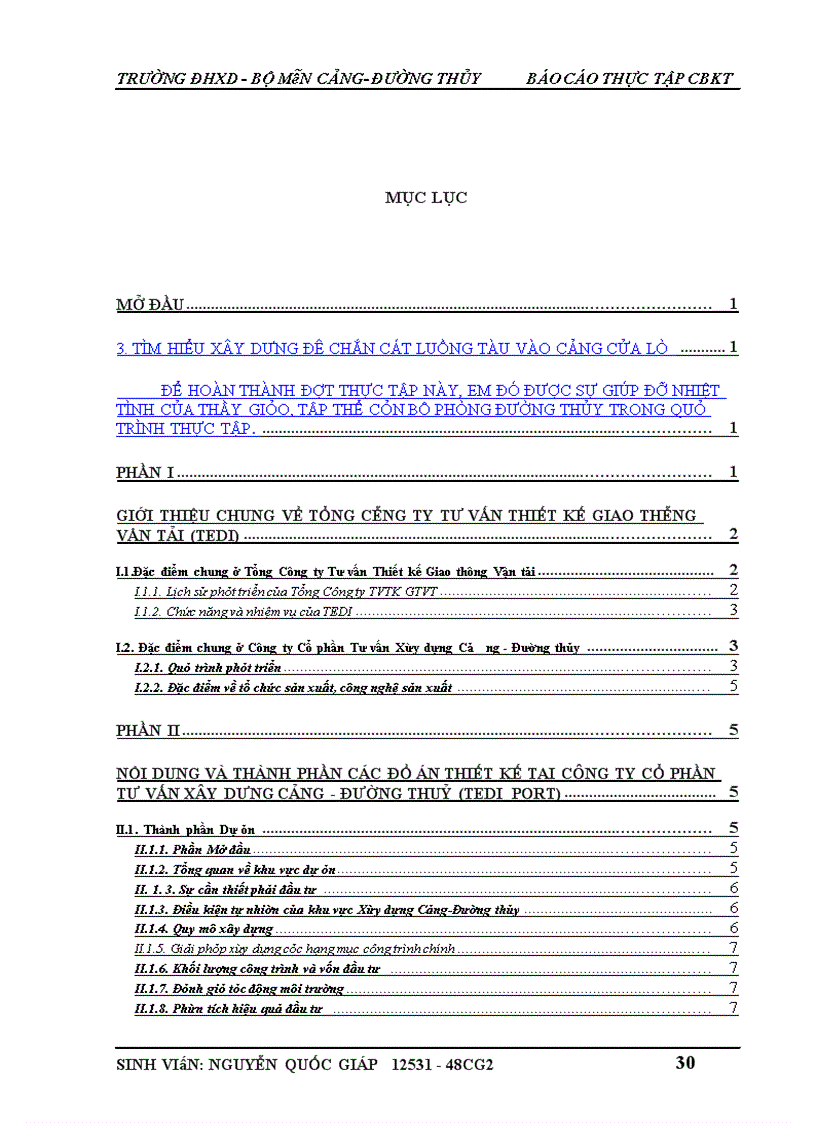 image for page Thực tập tổng công ty tư vấn thiết kế giao thông vận tải (Tedi)