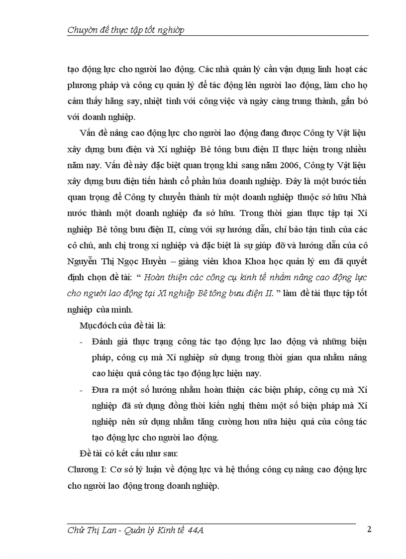 image for page Hoàn thiện các công cụ kinh tế nhằm nâng cao động lực cho người lao động tại Xí nghiệp Bê tông bưu điện II.