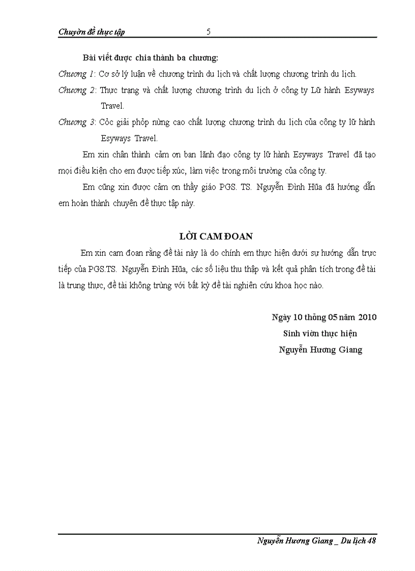 image for page Thực trạng và các giải pháp nhằm nâng cao chất lượng dịch vụ chương trình du lịch tại Công ty thương mại và dịch vụ du lịch Thiên Hà Esy – Esyways Travel