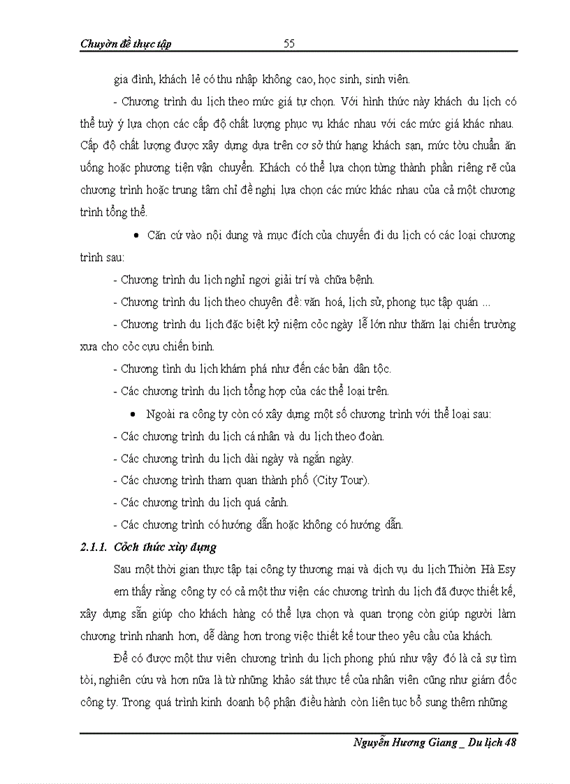 image for page Thực trạng và các giải pháp nhằm nâng cao chất lượng dịch vụ chương trình du lịch tại Công ty thương mại và dịch vụ du lịch Thiên Hà Esy – Esyways Travel