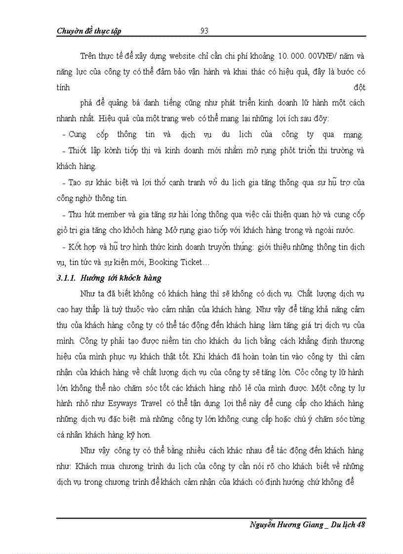 image for page Thực trạng và các giải pháp nhằm nâng cao chất lượng dịch vụ chương trình du lịch tại Công ty thương mại và dịch vụ du lịch Thiên Hà Esy – Esyways Travel