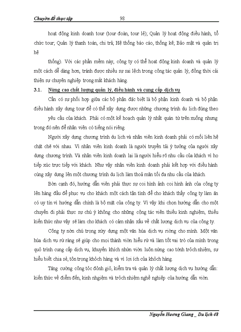 image for page Thực trạng và các giải pháp nhằm nâng cao chất lượng dịch vụ chương trình du lịch tại Công ty thương mại và dịch vụ du lịch Thiên Hà Esy – Esyways Travel
