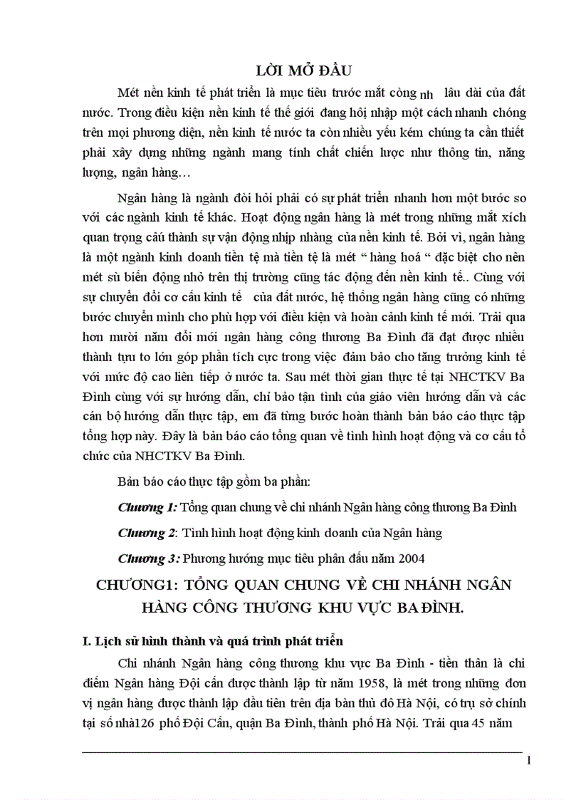 image for page Phương hướng mục tiêu phân đấu năm 2004 về chi nhánh Ngân hàng công thương Ba Đình