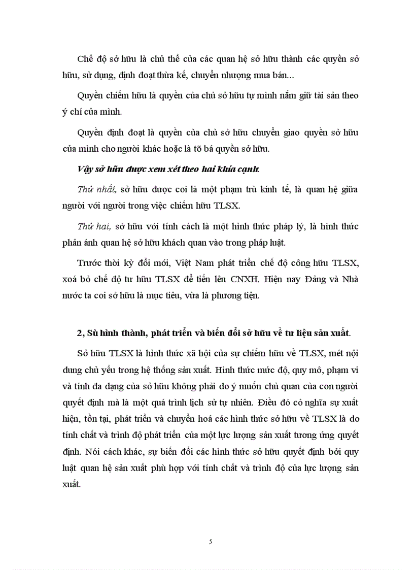 image for page Các hình thức sở hữu trong nền kinh tế thị trường có sự quản lý của Nhà Nước