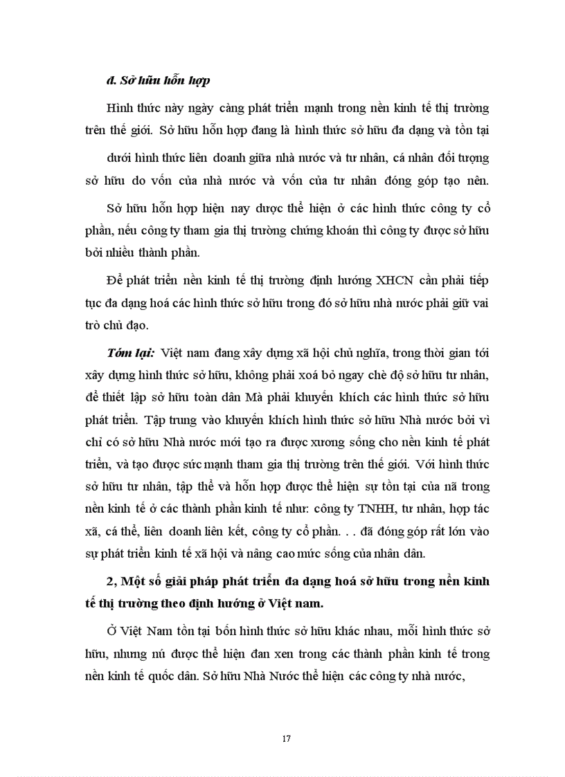 image for page Các hình thức sở hữu trong nền kinh tế thị trường có sự quản lý của Nhà Nước