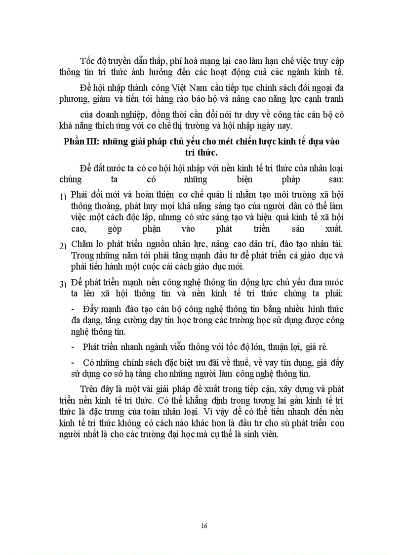 image for page Những giải pháp chủ yếu cho một chiến lược kinh tế dựa vào tri thức ở nước ta