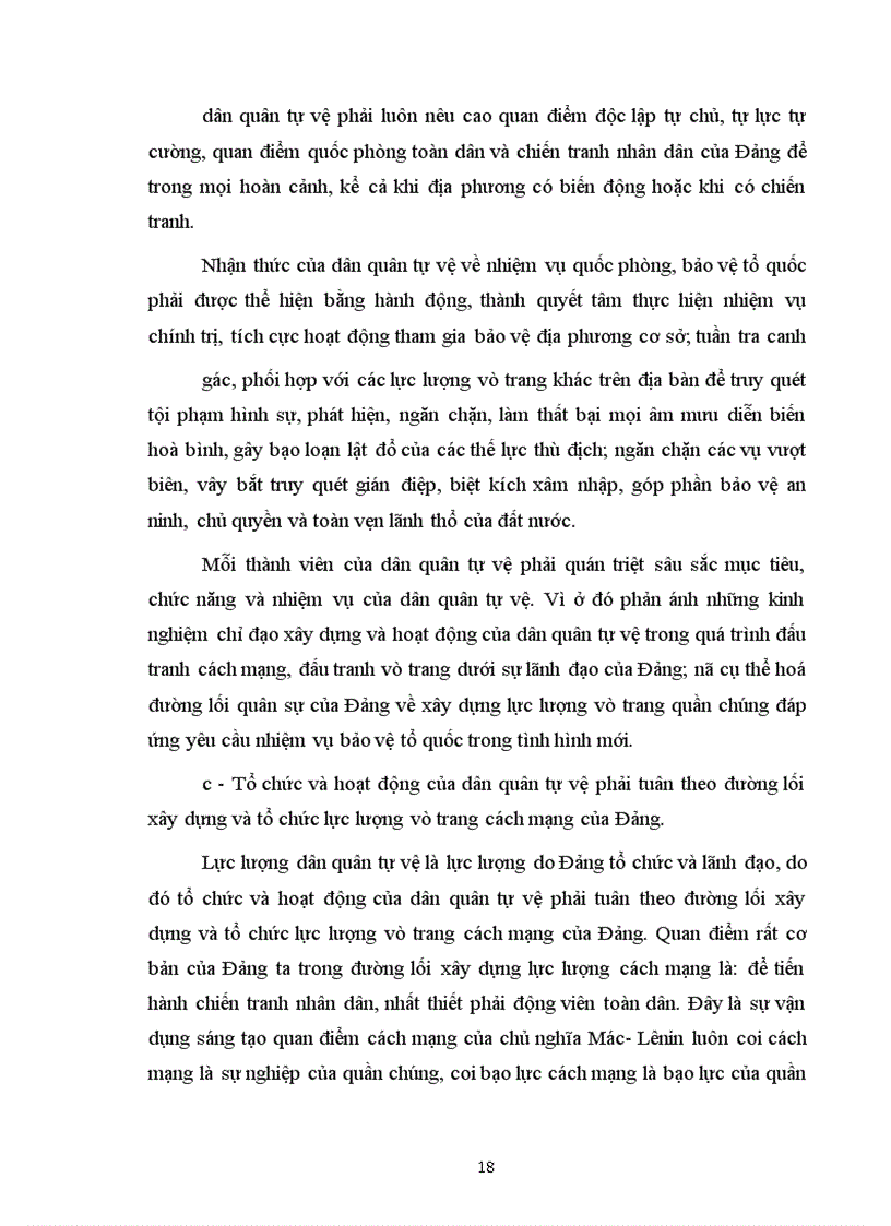 image for page Xây dựng lực lượng dân quân tự vệ trong tình hình hiện nay.