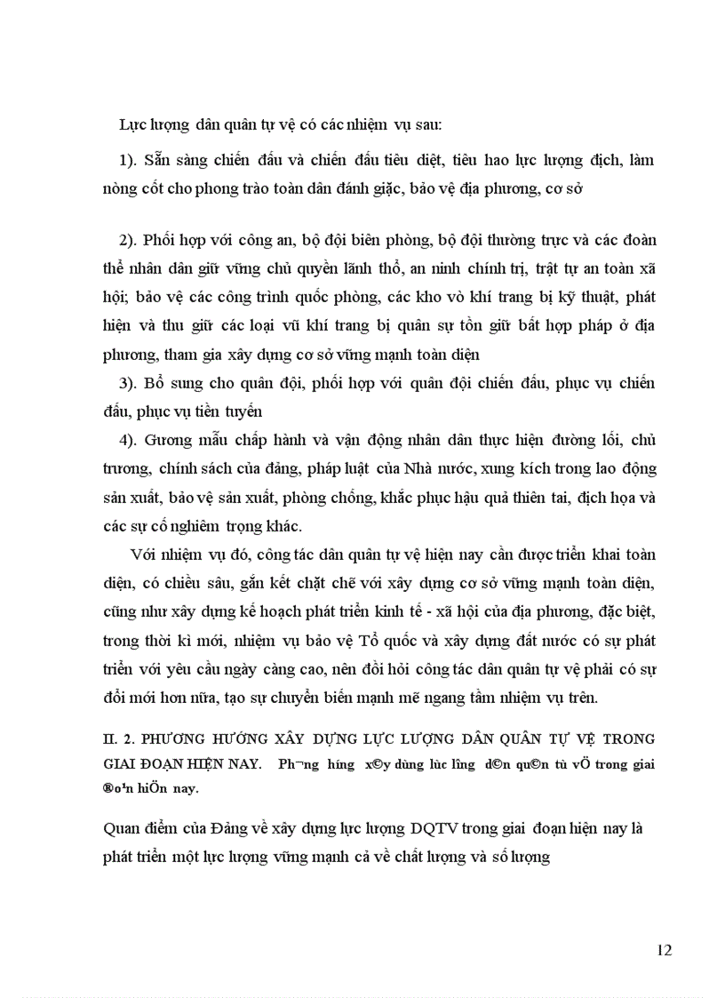 image for page Phương hướng xây dựng lực lượng dân quân tự vệ trong giai đoạn hiện nay.