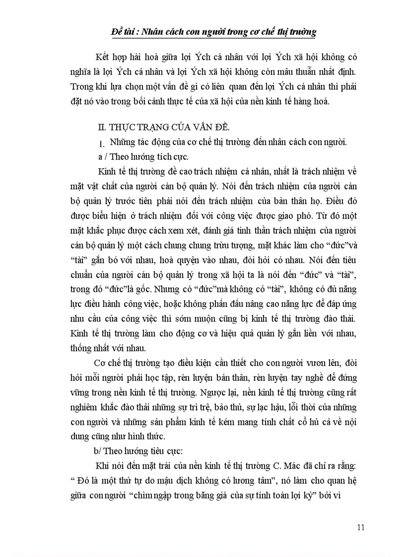 image for page Nhân cách con người trong cơ chế thị trường