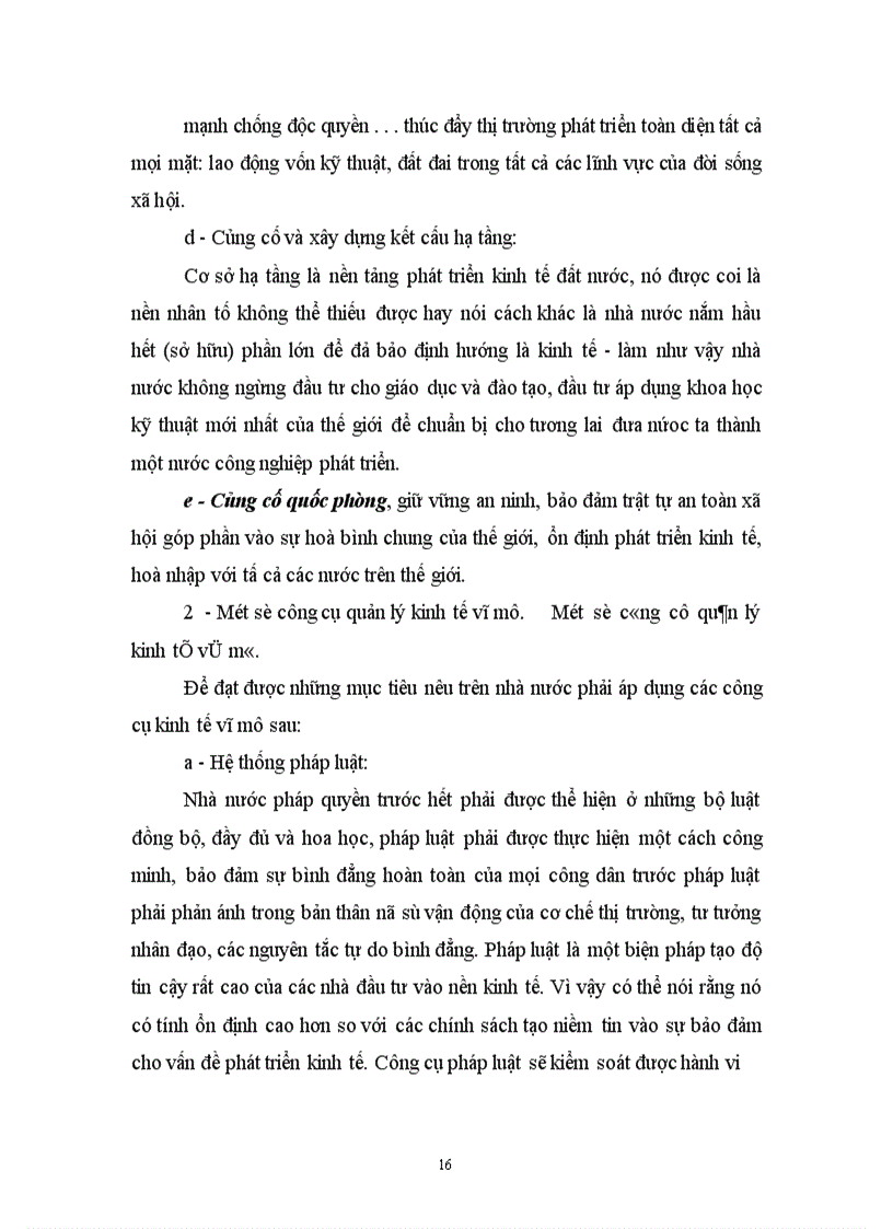 image for page Mục tiêu và chức năng quản lý kinh tế vĩ mô của nhà nước .Một số giải pháp cơ bản nhằm đổi mới và tăng cường vai trò kinh tế của nhà nước
