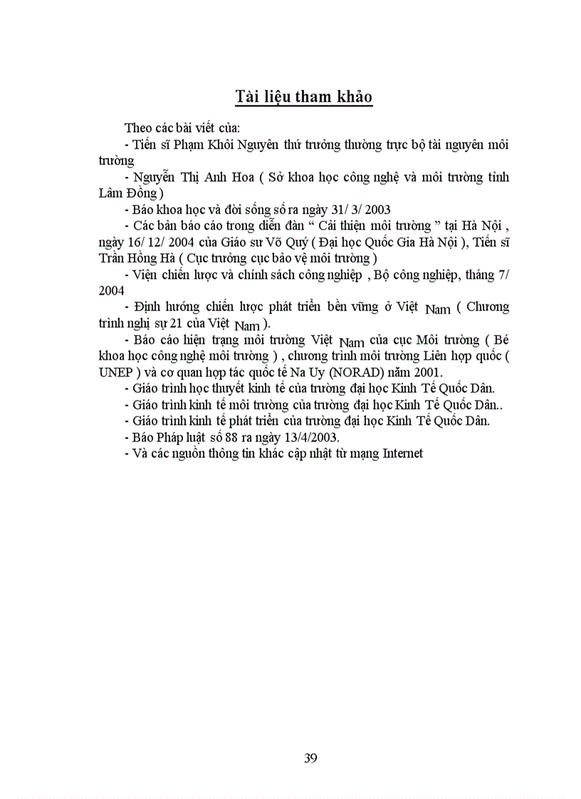 image for page Nghiên cứu vấn đề quan hệ giữa cân bằng sinh thái với tăng trưởng và phát triển kinh tế bền vững ở việt nam