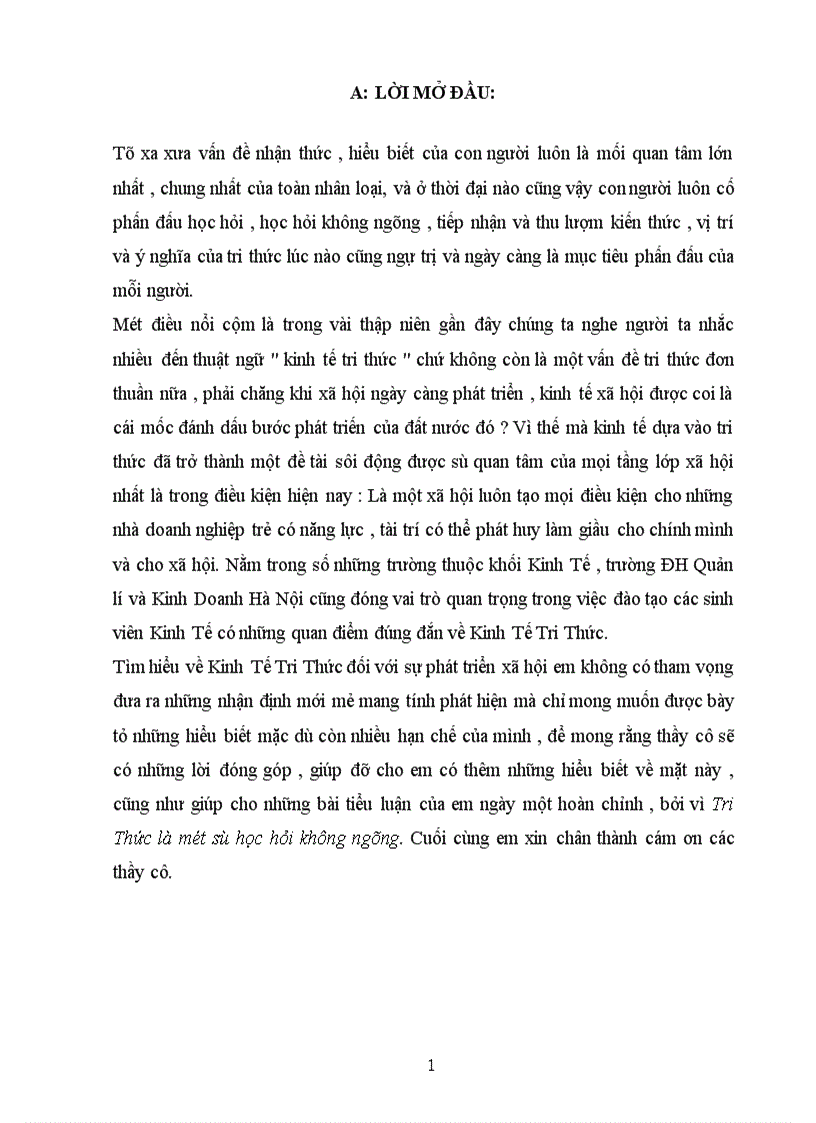 image for page Tìm hiểu về Kinh Tế Tri Thức đối với sự phát triển xã hội