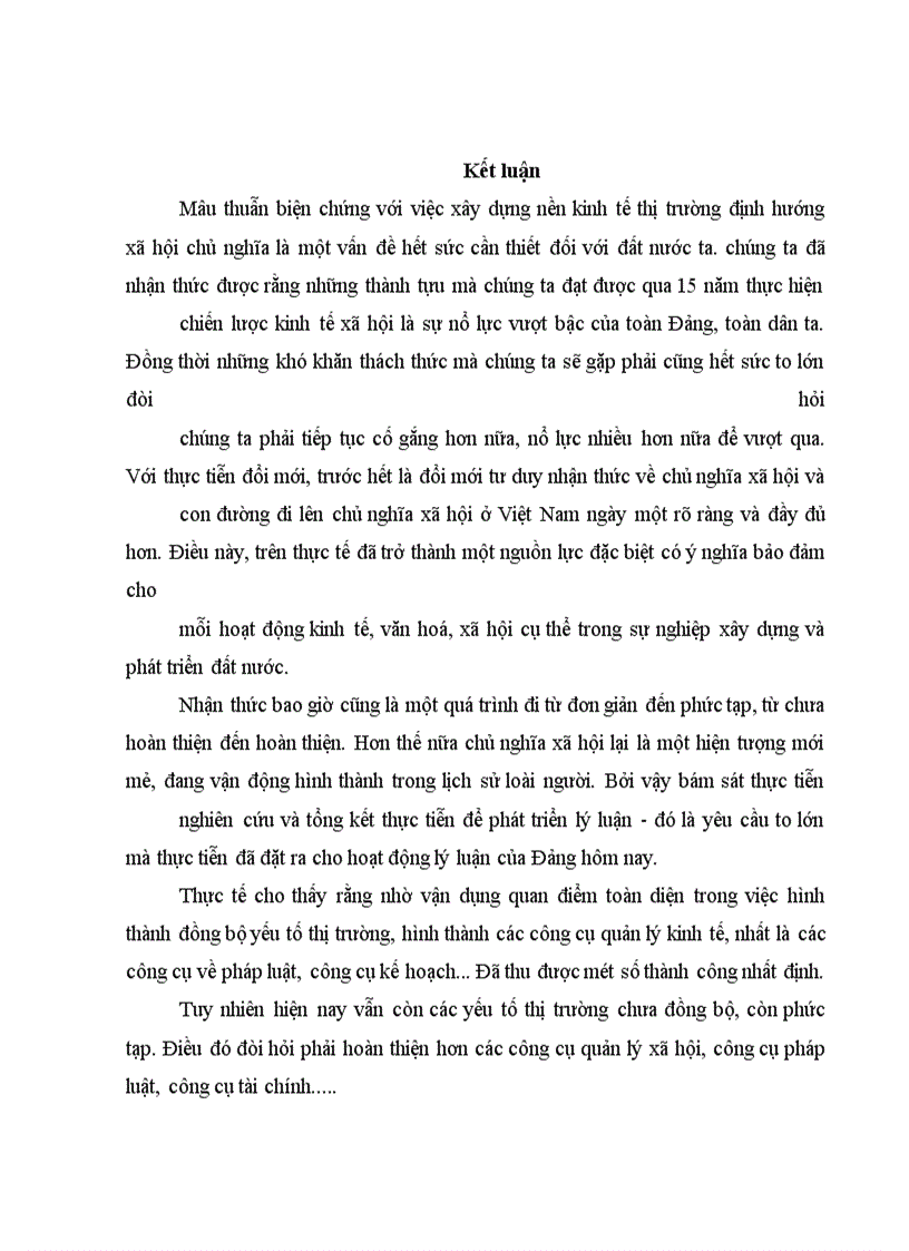 image for page Mâu thuẫn biện chứng và biểu hiện của nó trong nền kinh tế hàng hoá nhiều thành phần ở Việt Nam