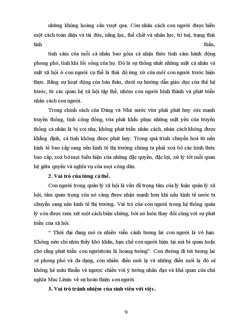 image for page Nhân cách con người trong nền kinh tế thị trường