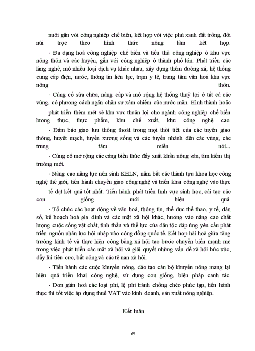 image for page Các chính sách kinh tế phát triển nông nghiệp và nông thôn