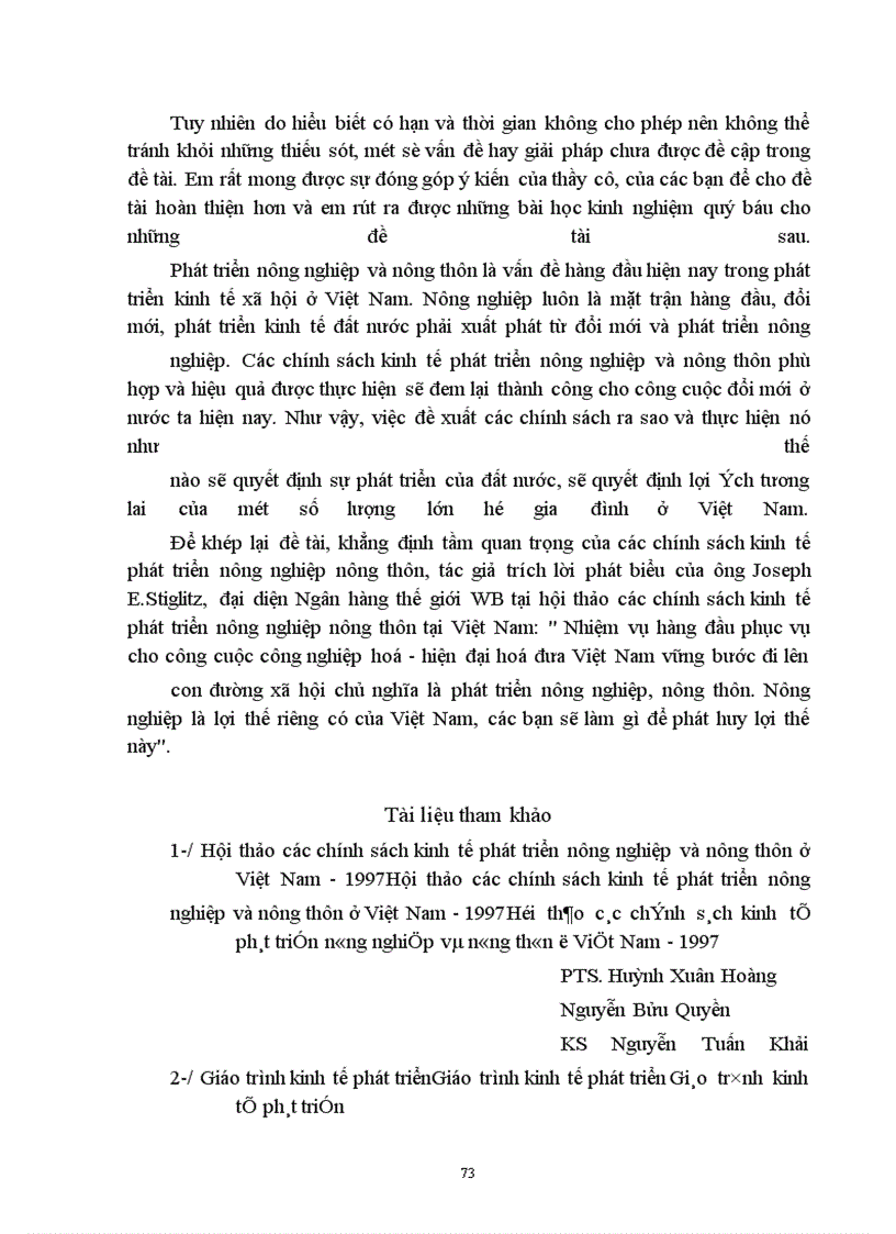 image for page Các chính sách kinh tế phát triển nông nghiệp và nông thôn