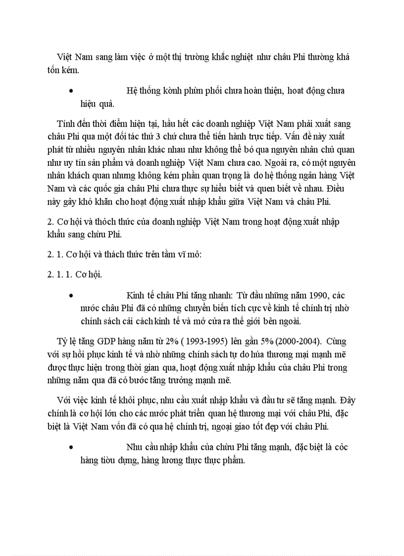 image for page Chính sách khuyến khích hoạt động xuất khẩu của các doanh nghiệp Việt Nam sang châu Phi