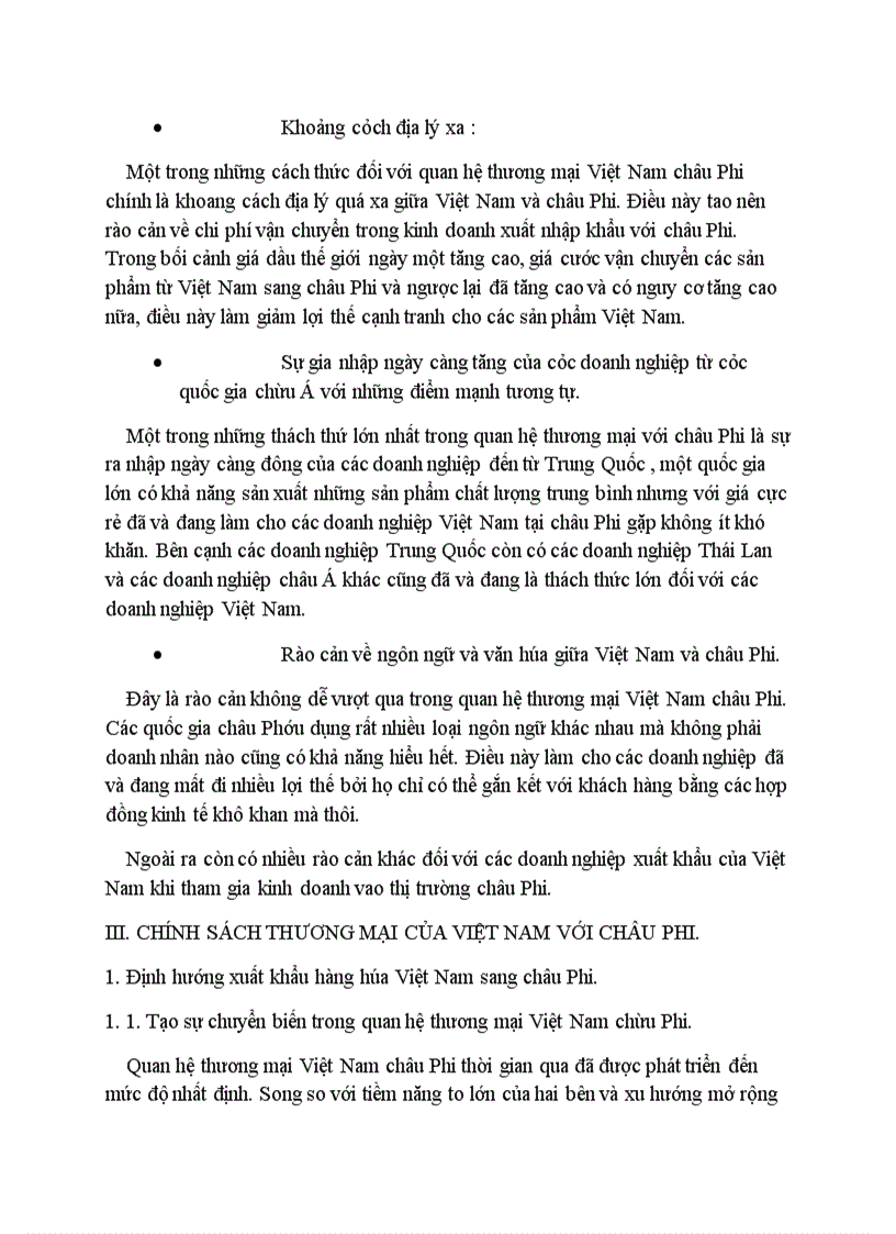 image for page Chính sách khuyến khích hoạt động xuất khẩu của các doanh nghiệp Việt Nam sang châu Phi