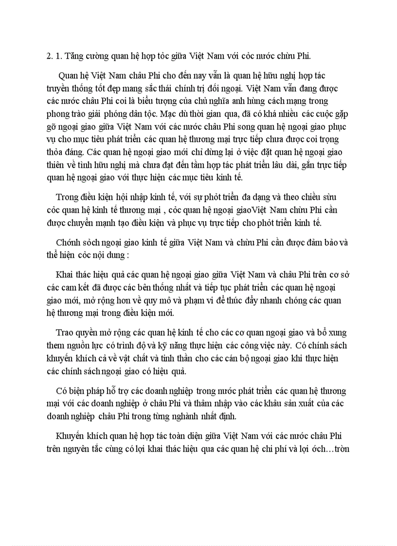 image for page Chính sách khuyến khích hoạt động xuất khẩu của các doanh nghiệp Việt Nam sang châu Phi