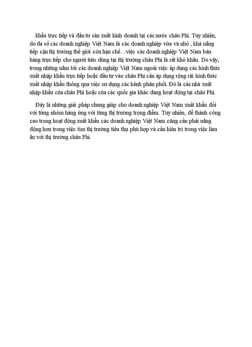 image for page Chính sách khuyến khích hoạt động xuất khẩu của các doanh nghiệp Việt Nam sang châu Phi