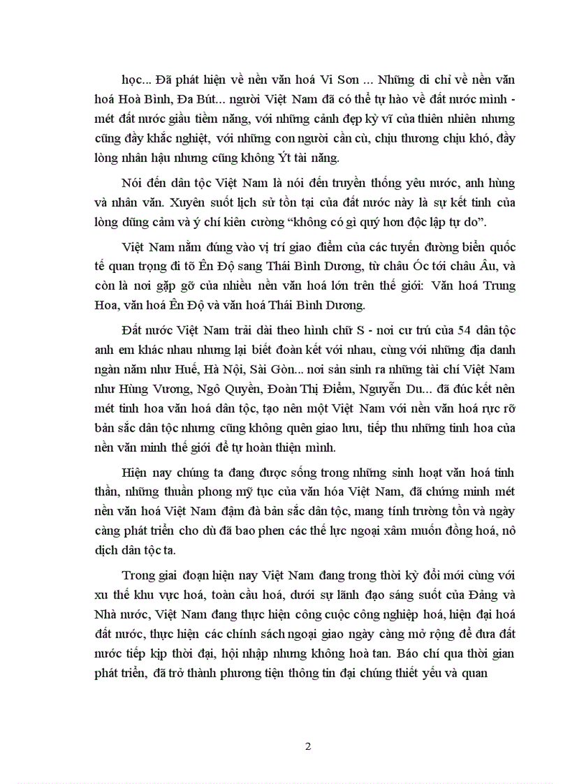 image for page Hình thức phản ánh bằng báo khi giới thiệu hình ảnh đất nước, con người Việt Nam qua con mắt người nước ngoài (qua báo Nhân Dân và báo Sài Gòn giải phóng) Năm 2000