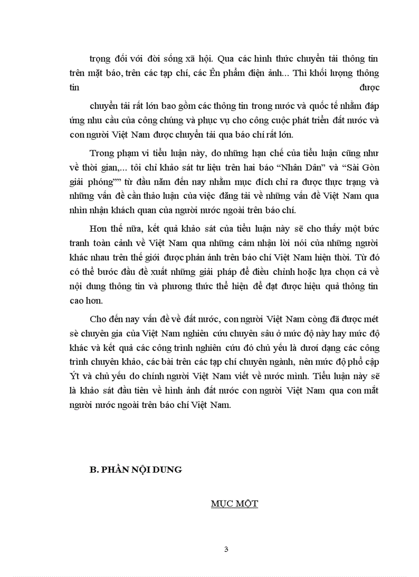 image for page Hình thức phản ánh bằng báo khi giới thiệu hình ảnh đất nước, con người Việt Nam qua con mắt người nước ngoài (qua báo Nhân Dân và báo Sài Gòn giải phóng) Năm 2000