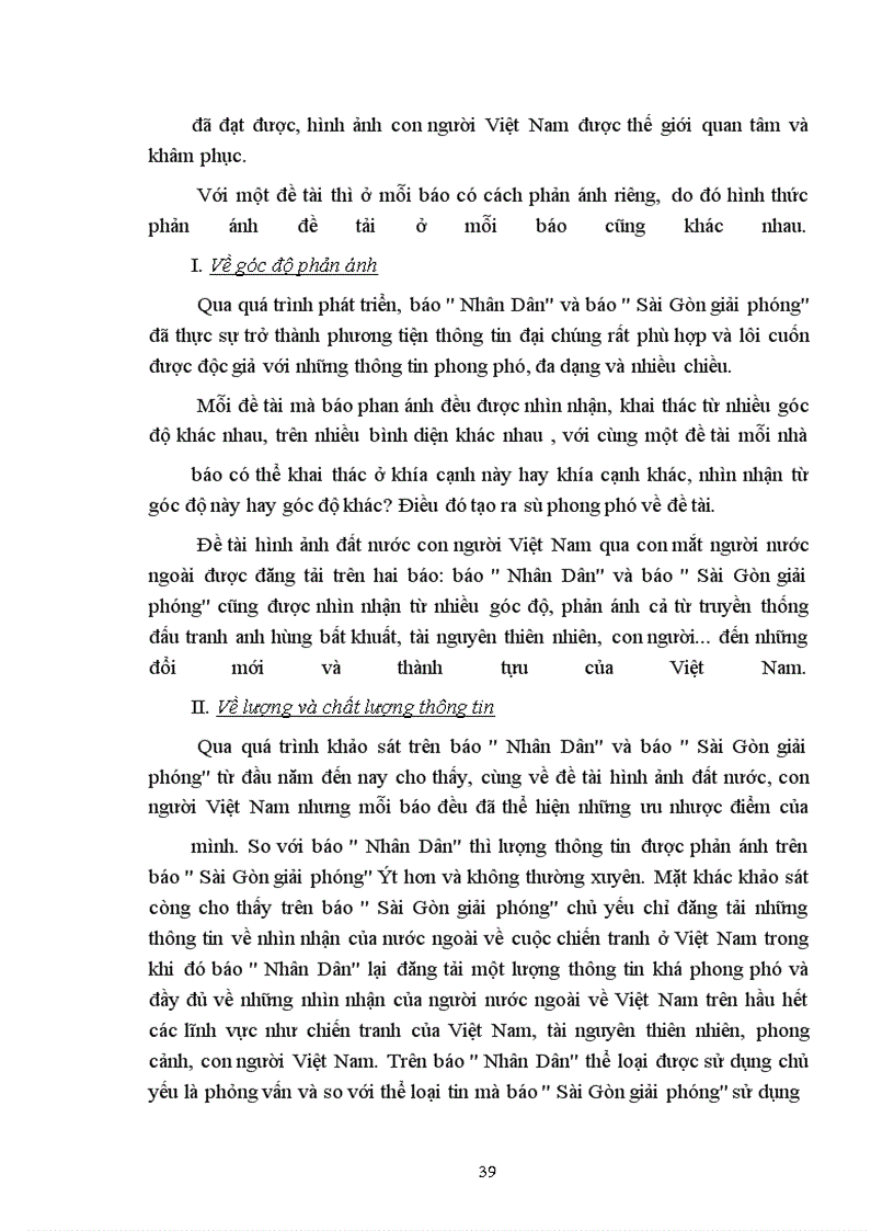 image for page Hình thức phản ánh bằng báo khi giới thiệu hình ảnh đất nước, con người Việt Nam qua con mắt người nước ngoài (qua báo Nhân Dân và báo Sài Gòn giải phóng) Năm 2000