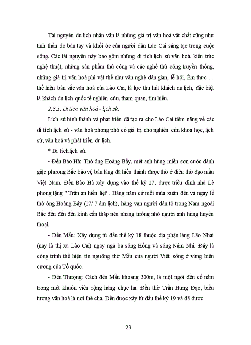 image for page Đánh giá tiềm năng và thực trạng phát triển du lịch tỉnh Lào Cai