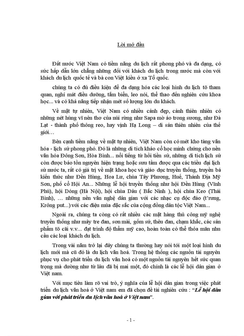 image for page Lễ hội dân gian với phát triển du lịch văn hoá ở Việt nam