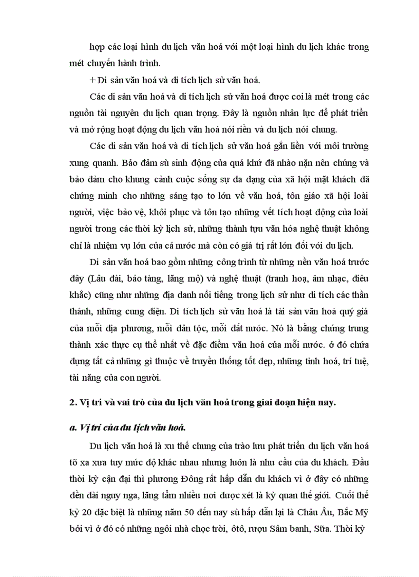 image for page Thực trạng phát triển du lịch văn hoá Thực trạng phát triển du lịch văn hoá