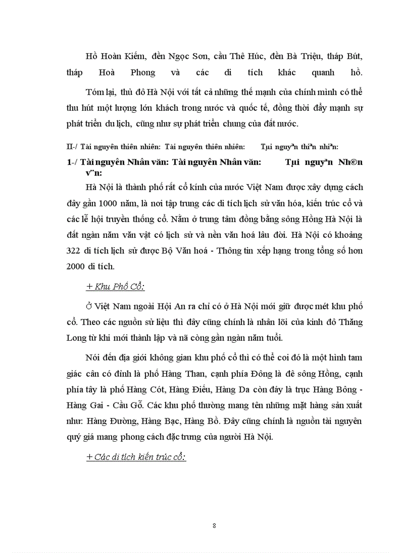 image for page Những thế mạnh và một số vấn đề còn tồn tại trong quá trình phát triển thị trường Du lịch Hà Nội