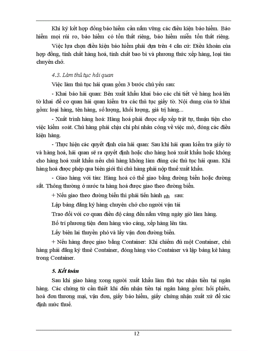 image for page Quá trình thực hiện hợp đồng xuất khẩu, những vấn đề phát sinh và giải pháp thực hiện hoạt động xuất khẩu