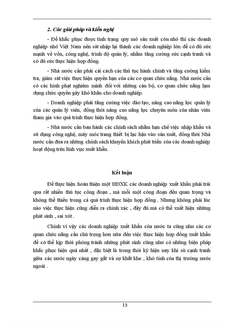 image for page Quá trình thực hiện hợp đồng xuất khẩu, những vấn đề phát sinh và giải pháp thực hiện hoạt động xuất khẩu
