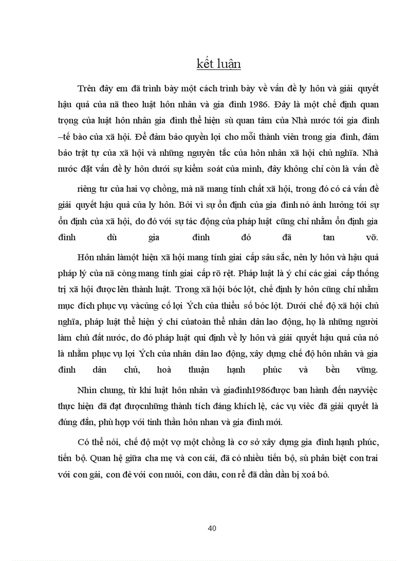 image for page Vấn đề ly hôn và hậu quả pháp lý của nó theo luật hôn nhân gia đình 1986.